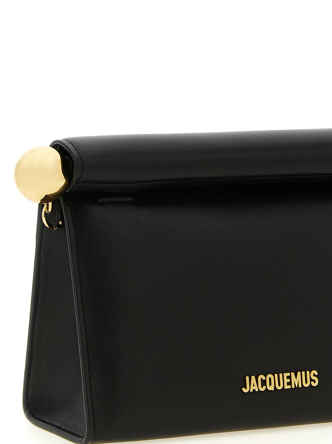 Jacquemus Rond Carré  Bag Clutch - Nero | 3f50d7a43657e067a0587f658a4212eb8ccdebd5
