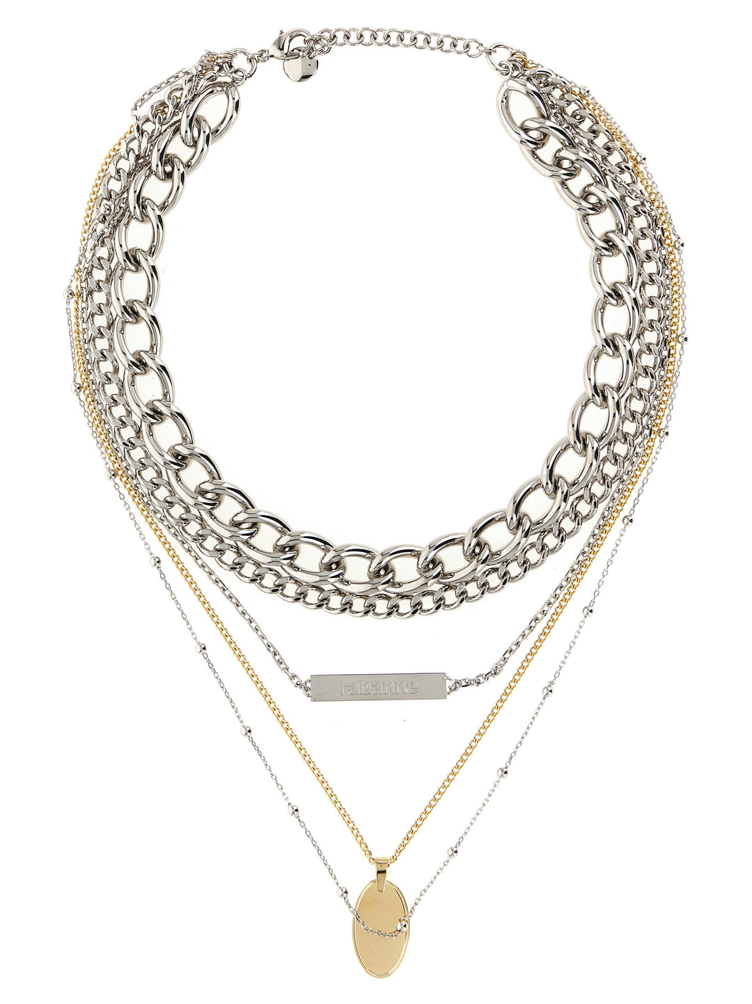 Paco Rabanne Collier 5 Rangs Gioielli - Silver | f300a72f41cdf3672dea1b32f1309de43a2dde82
