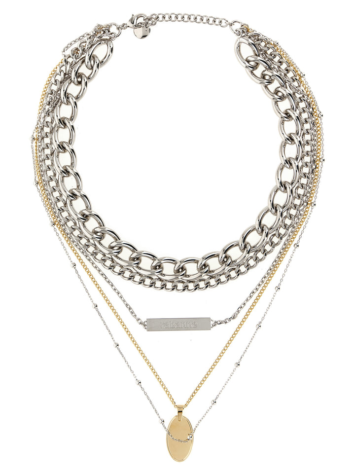 Paco Rabanne Collier 5 Rangs Gioielli - Silver | f300a72f41cdf3672dea1b32f1309de43a2dde82