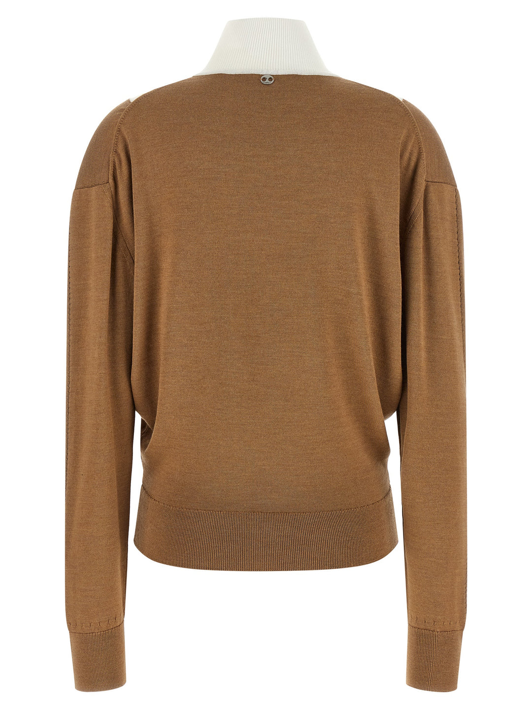 Paco Rabanne Sweater With Perforated Intarsia Maglioni - Beige | 0e27337a3310b8eb086d97ee7e5acca95f7c4114