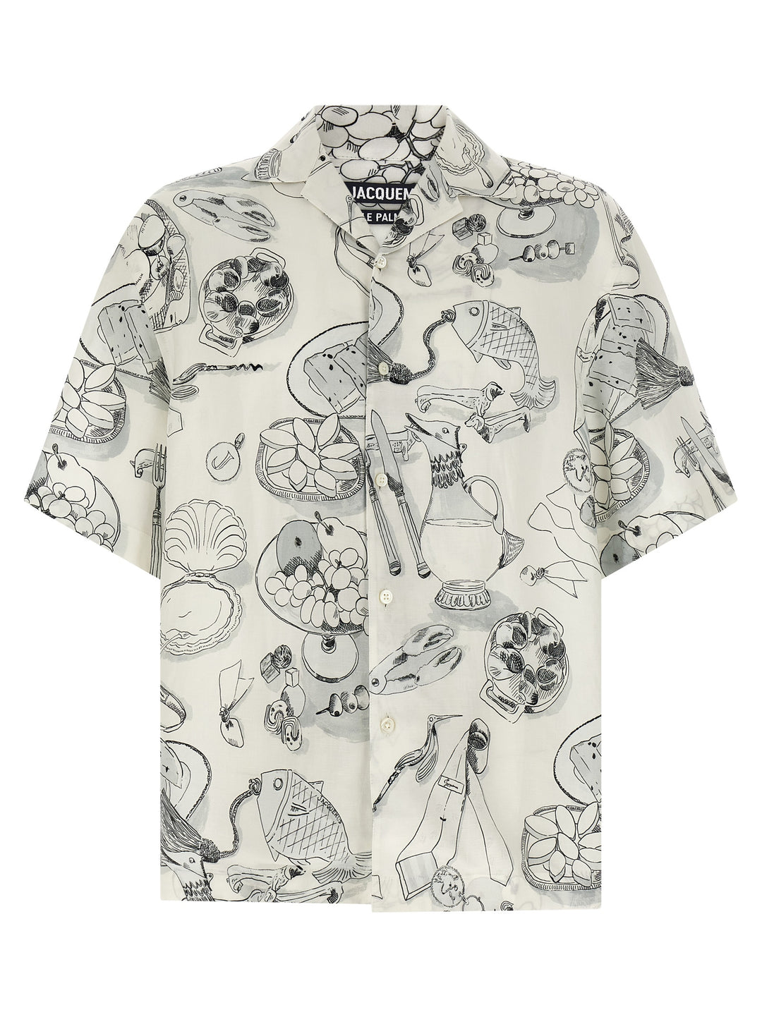 Jacquemus La Chemise Cocktail Camicie - Bianco/Nero | f7e6a5d0b7f0131633c1943aa092a67f1140609b