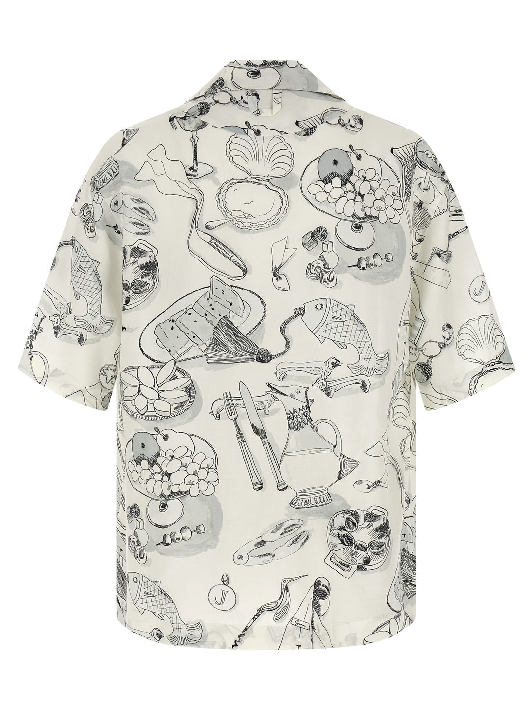 Jacquemus La Chemise Cocktail Camicie - Bianco/Nero | 741cf73b58f93d60e4b9da968985c83e6f6dd5b4