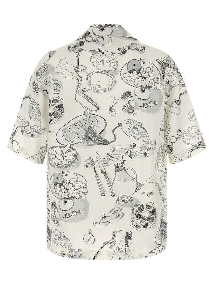 Jacquemus La Chemise Cocktail Camicie - Bianco/Nero | 741cf73b58f93d60e4b9da968985c83e6f6dd5b4