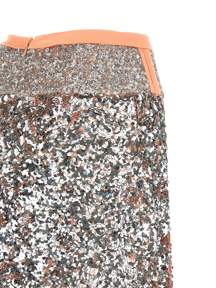 Paco Rabanne Sequin Skirt Gonne - Silver | 6f1d5dc033002cae5cb63f059f2e0544cb80fe57