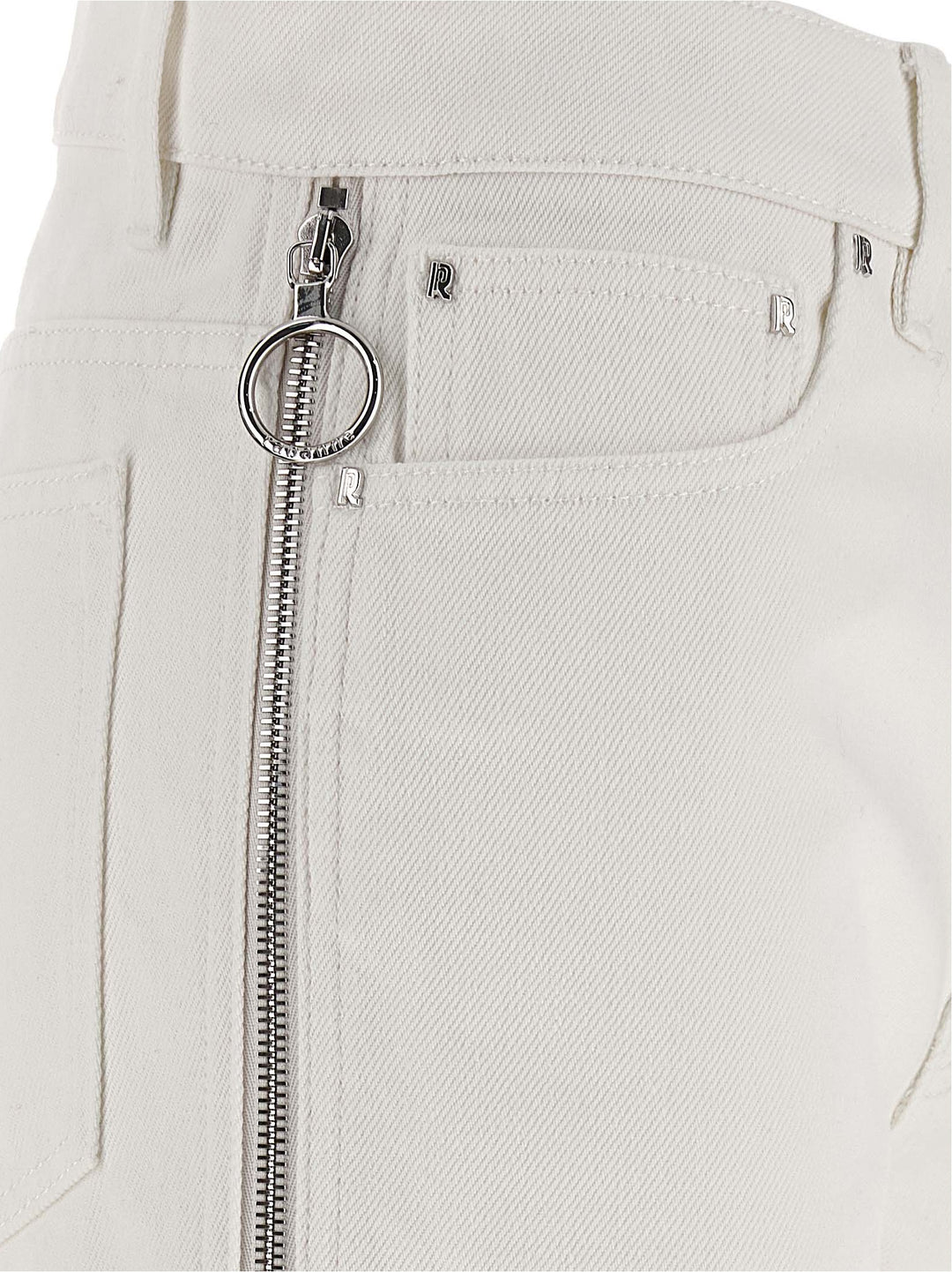 Paco Rabanne Zip Jeans - Bianco | ee3a1af9c6698b45d62a86658f68bdedbb81140a