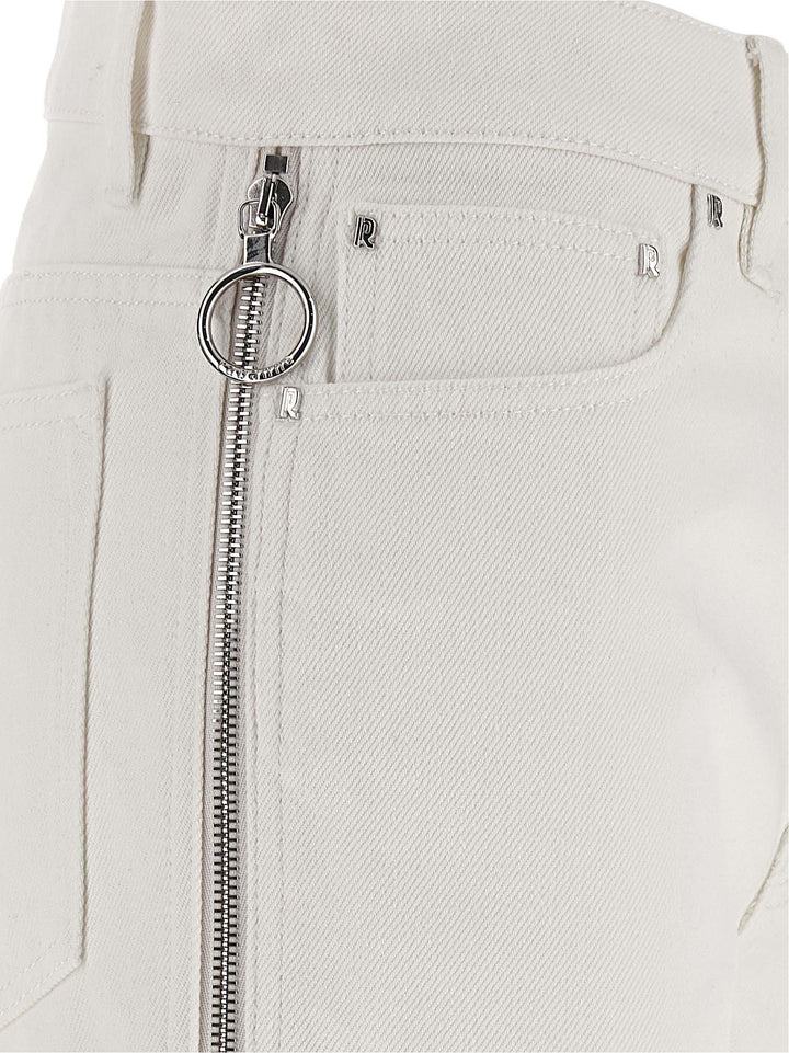 Paco Rabanne Zip Jeans - Bianco | ee3a1af9c6698b45d62a86658f68bdedbb81140a