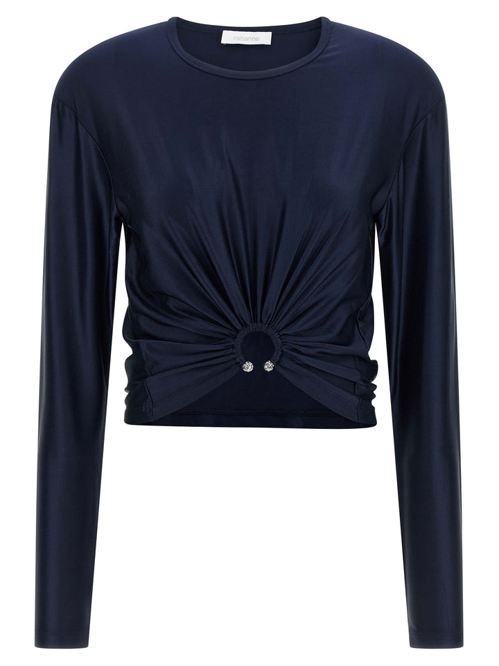 Paco Rabanne Piercing Detail Top - Blu | 6ee217d0668995966f9d0127cf1513f857c950db