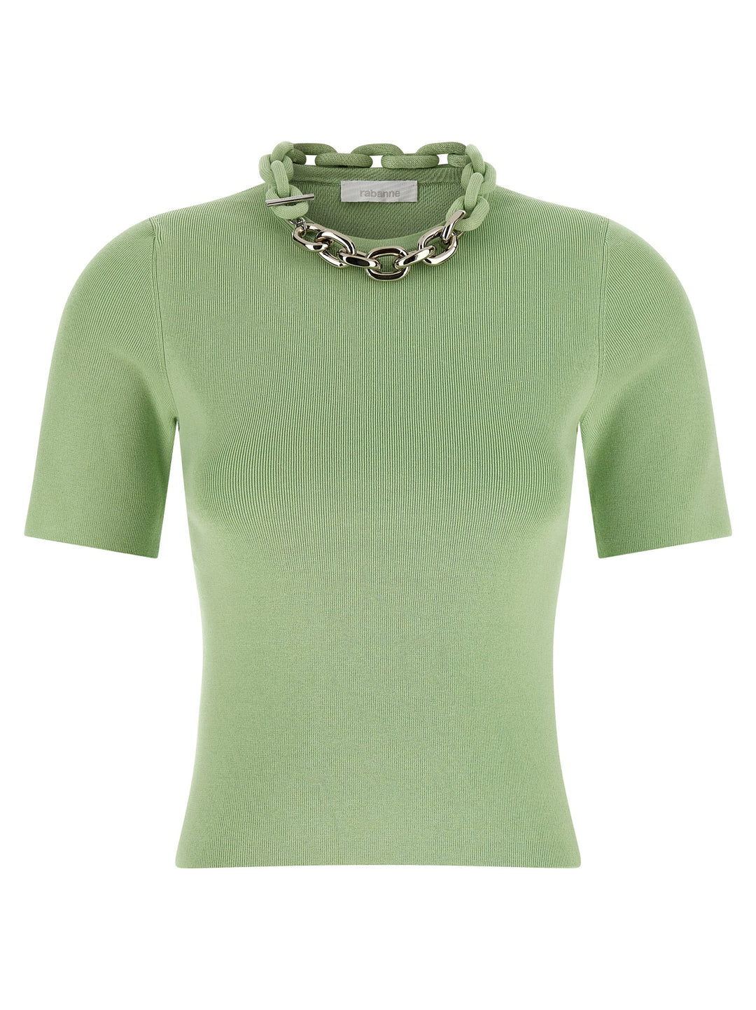 Paco Rabanne Chain T shirt - Verde | f172e5967f01a15e998db737817b4a14dc3189c5