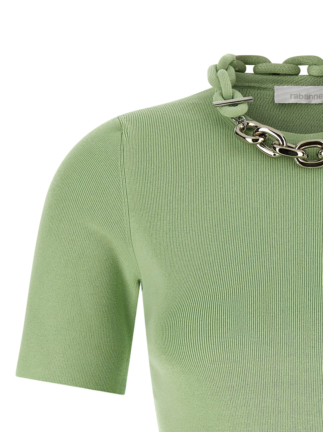 Paco Rabanne Chain T shirt - Verde | 62af220881f2e221765942af8d25898b5c5ba0b6