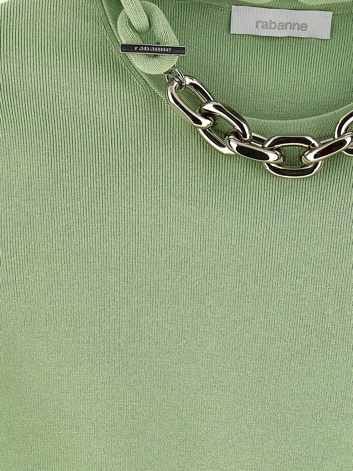 Paco Rabanne Chain T shirt - Verde | 3f11938e8d260262be6addb7114c406230cbe87e