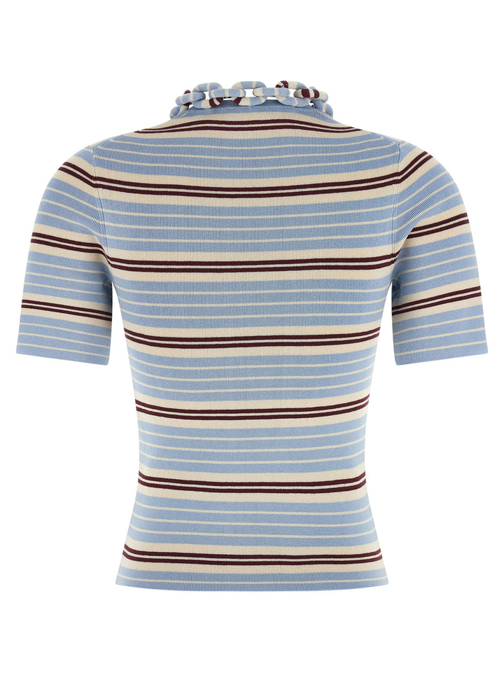 Paco Rabanne Chain T shirt - Celeste | 8f117d45831c7cd2e5e0b084e6af3c4201083ad9