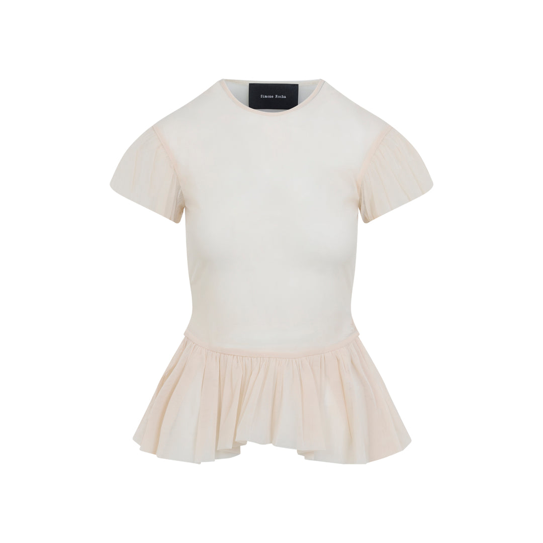 Simone Rocha Top - Nude & Neutrals | 15b3a920577bb990fbe232752820ae53f25cf60f