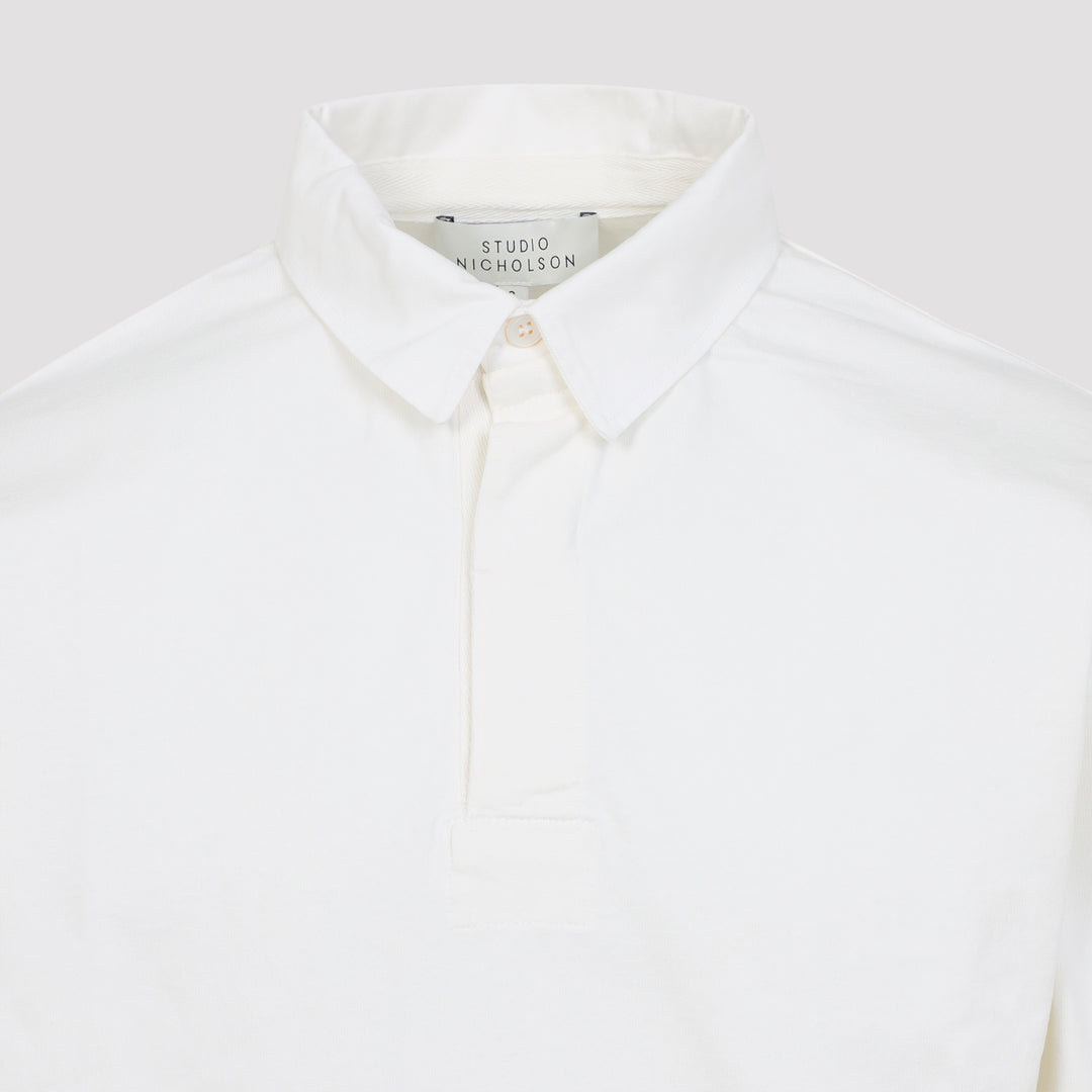 Studio Nicholson Polo - Bianco | c8db6b64c721275beb4e256fbeca64b7e1c83987