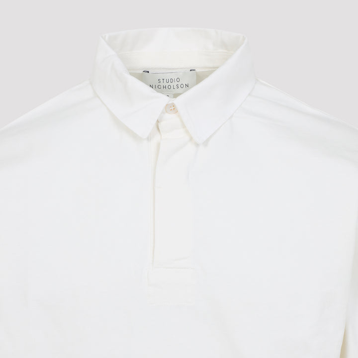 Studio Nicholson Polo - Bianco | c8db6b64c721275beb4e256fbeca64b7e1c83987