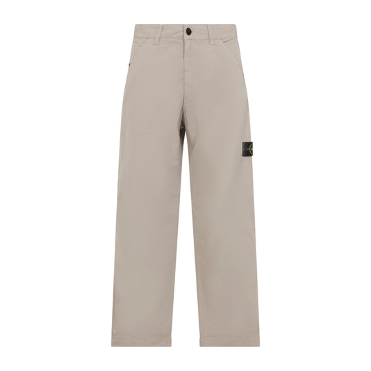 Beige Cotton Pants