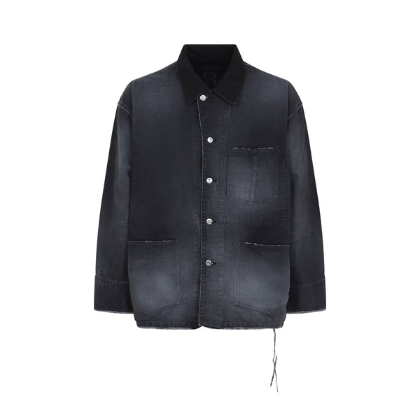 Black Utility Cotton Jacket