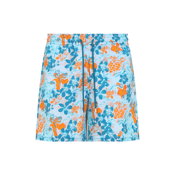 Light Blue Moorea Recycled Polyester Swim Shorts