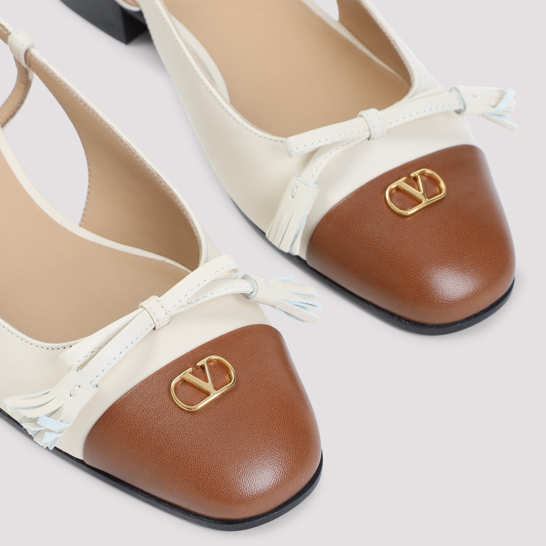 Valentino Garavani Ballerinas - Nude & Neutrals | 7cc6a3e8fda69593bafe929adbfae3e7ceb43441
