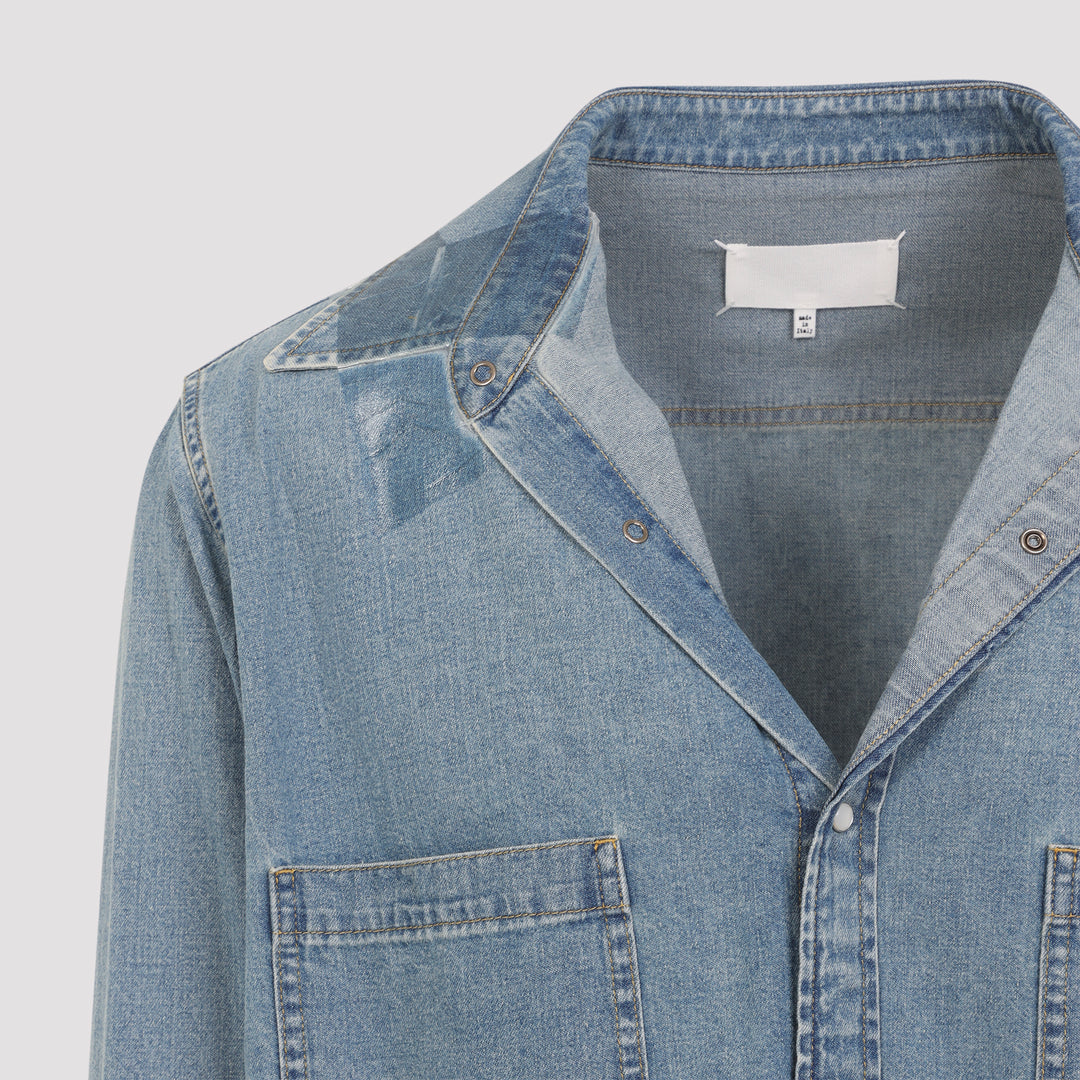 Maison Margiela Shirts - Blu | e2fe173082e197f31727eaf43cd2e9c2333f8ac9
