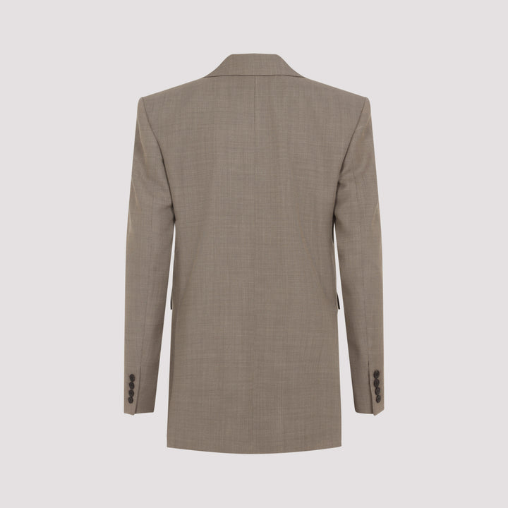 Saint Laurent Blazer - Nude & Neutrals | 3f63978cc3ff21b159f1a67d6db52e9a6448504c