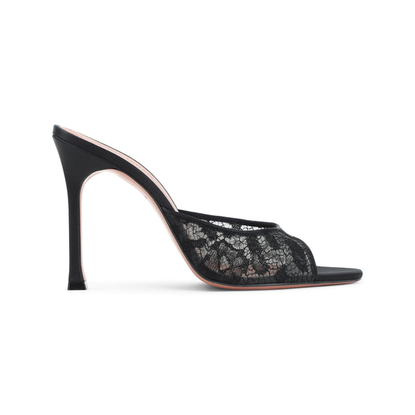 Black Alexa Lace Slipper