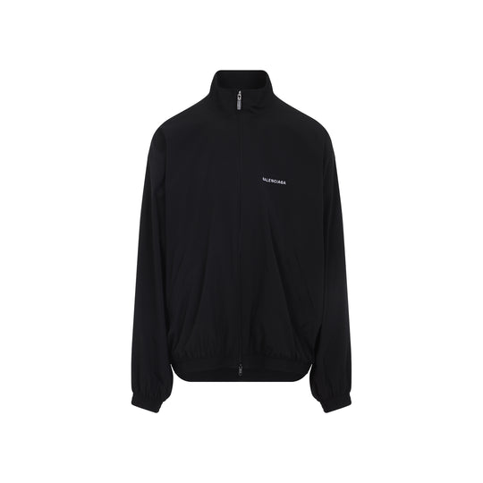 Black Tracksuit Polyester Jacket