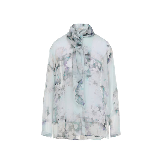 Light Blue Chiffon Shirt