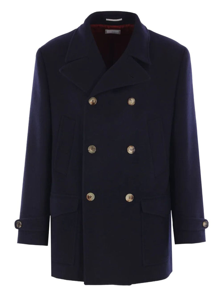 Brunello Cucinelli Double breasted & peacoat - Blu | b91f57c18ab1a9485903f7c7d7f3a8f0d11a1ca8