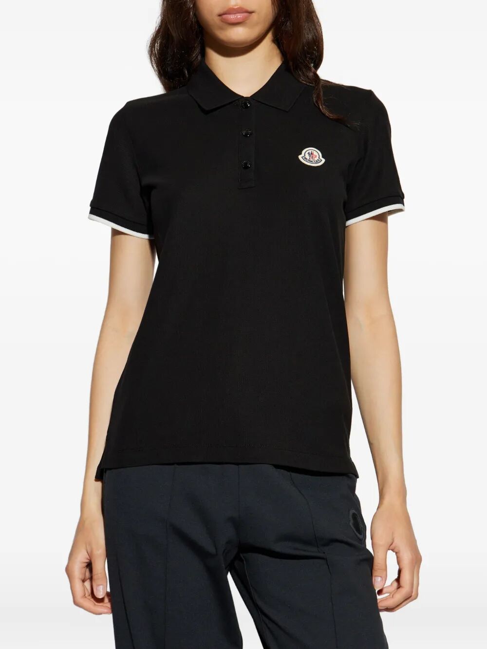 Moncler Polo - Nero | 7dbcbbcb4d611d3ee482cc4eba1cf6238f59e8f5
