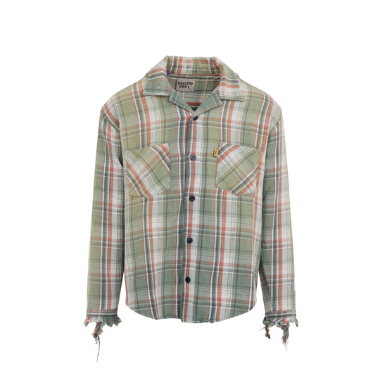 Green Marley Flannel Cotton Shirt
