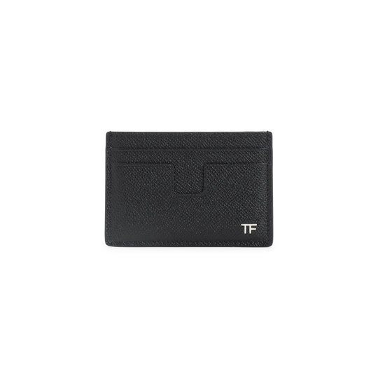 Black Calf Leather Card Holder