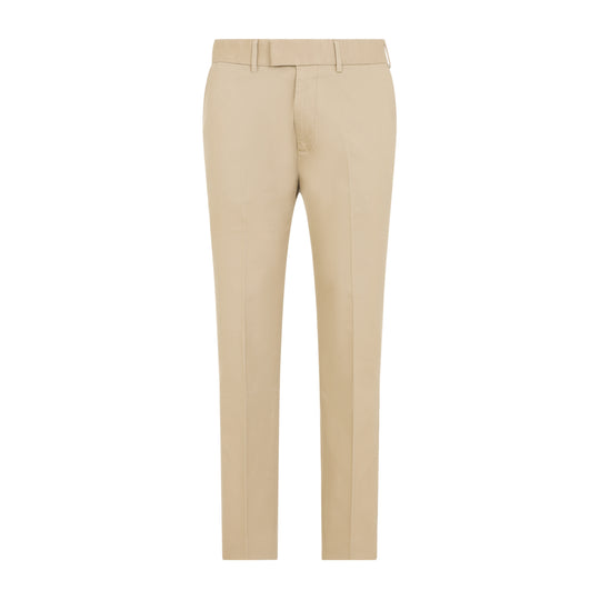Beige Cotton Pants