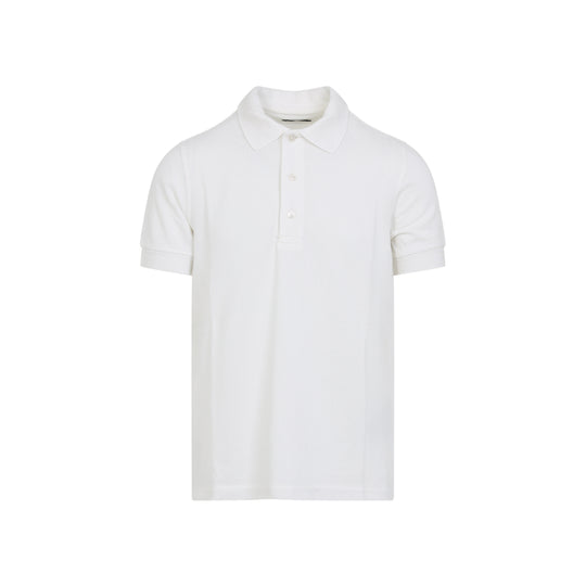 Off White Lyocell Polo