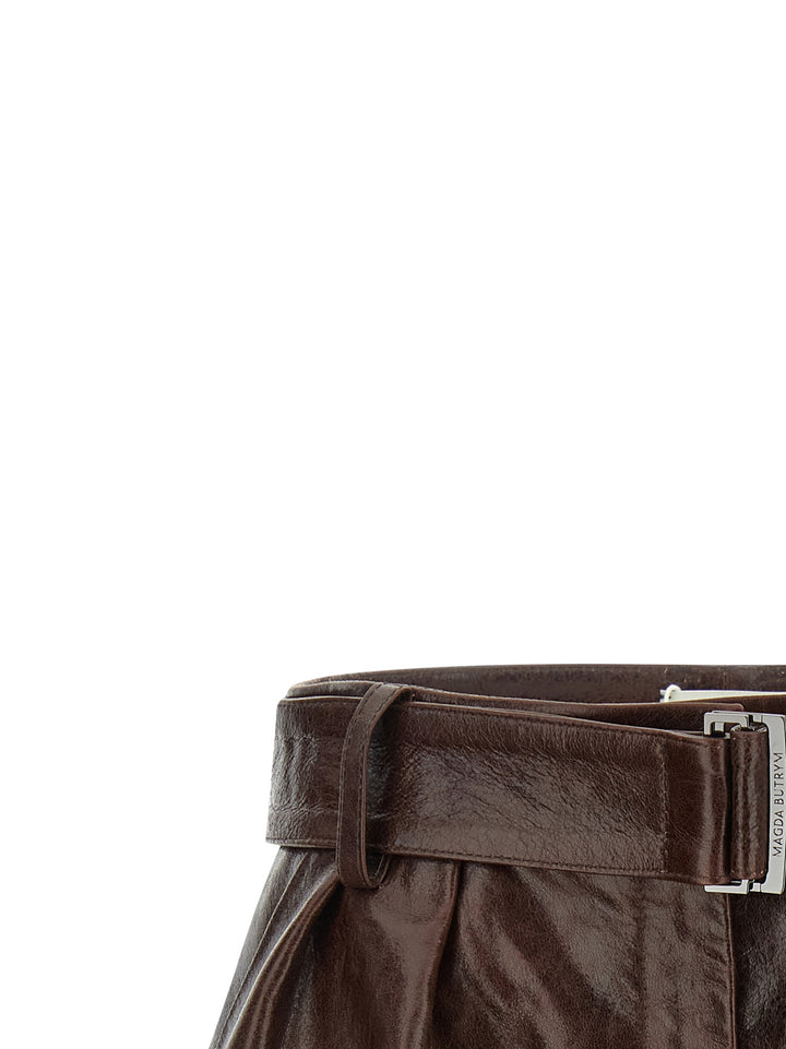 Magda Butrym 22 Bermuda e Short - Marrone | f6b4e6698c2b7072c56b97c2fc7cea852f4b3a5b