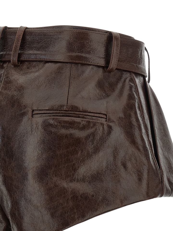 Magda Butrym 22 Bermuda e Short - Marrone | 46530783e55d52387595bf182cba07db80974836