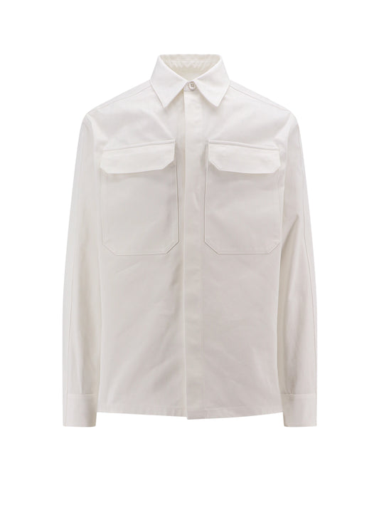 Cotton Shirt With Side White Band