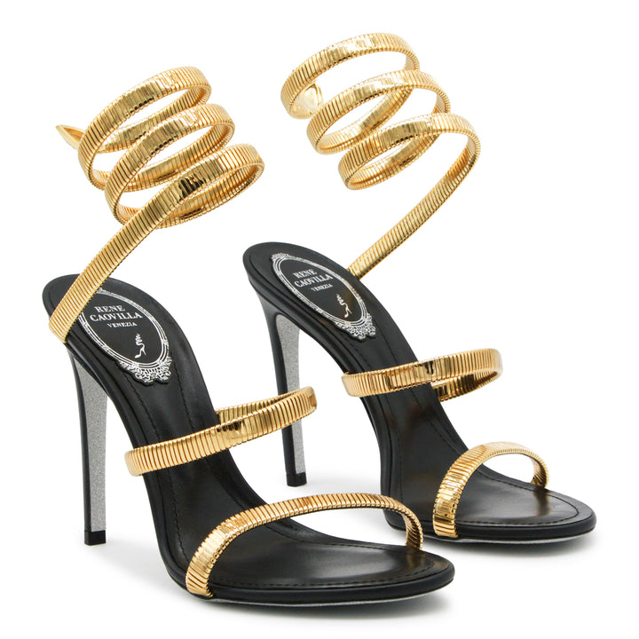 René Caovilla Sandals - BLACK/GOLD | 29d64842a1066edeba3a53da6a3e797ddcb17548