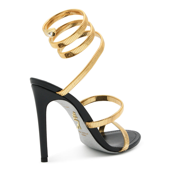 René Caovilla Sandals - BLACK/GOLD | a3b62de30cf1b979857487804372c0e1eefca153