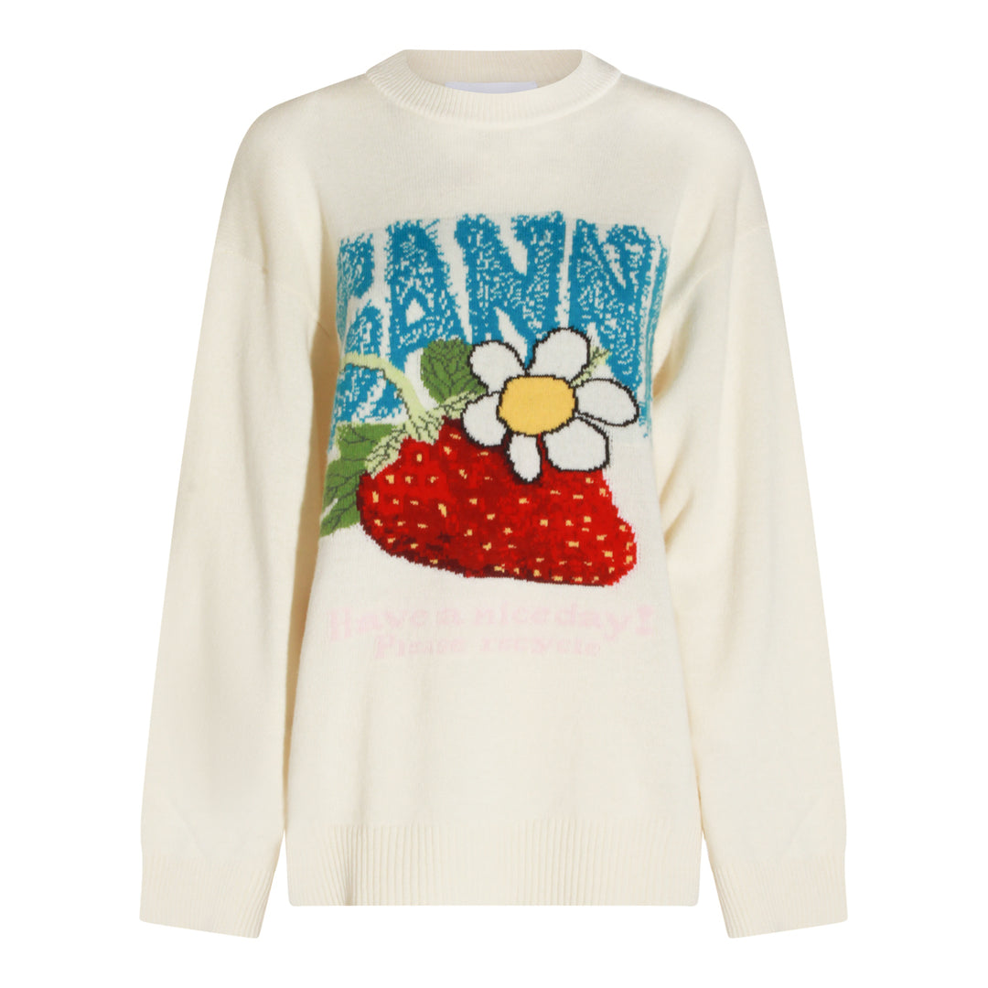 Ganni Sweaters - Egret | 157f6ef86862650b16b50198c736253428be56c9