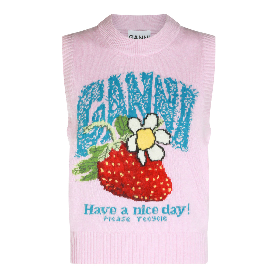 Ganni Sweaters - Chalk Pink | aa96c6c0d1d168f238d1f99ea02ee8e14ec3b6c0