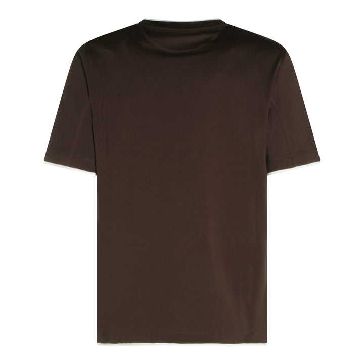 Brunello Cucinelli T-shirts and Polos - BROWN | 662924e8df1afdb9a5a5acc10679e001545d6d7d