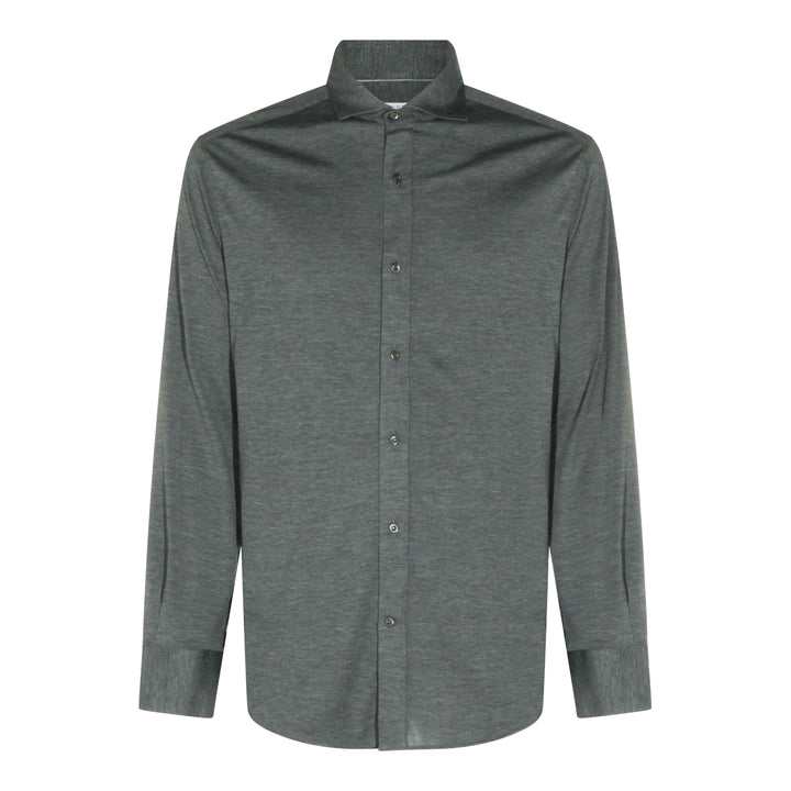 Brunello Cucinelli Shirts - DARK GREY | eb59f821231ca4af3e8c4b34beae33a66bb3e6fa