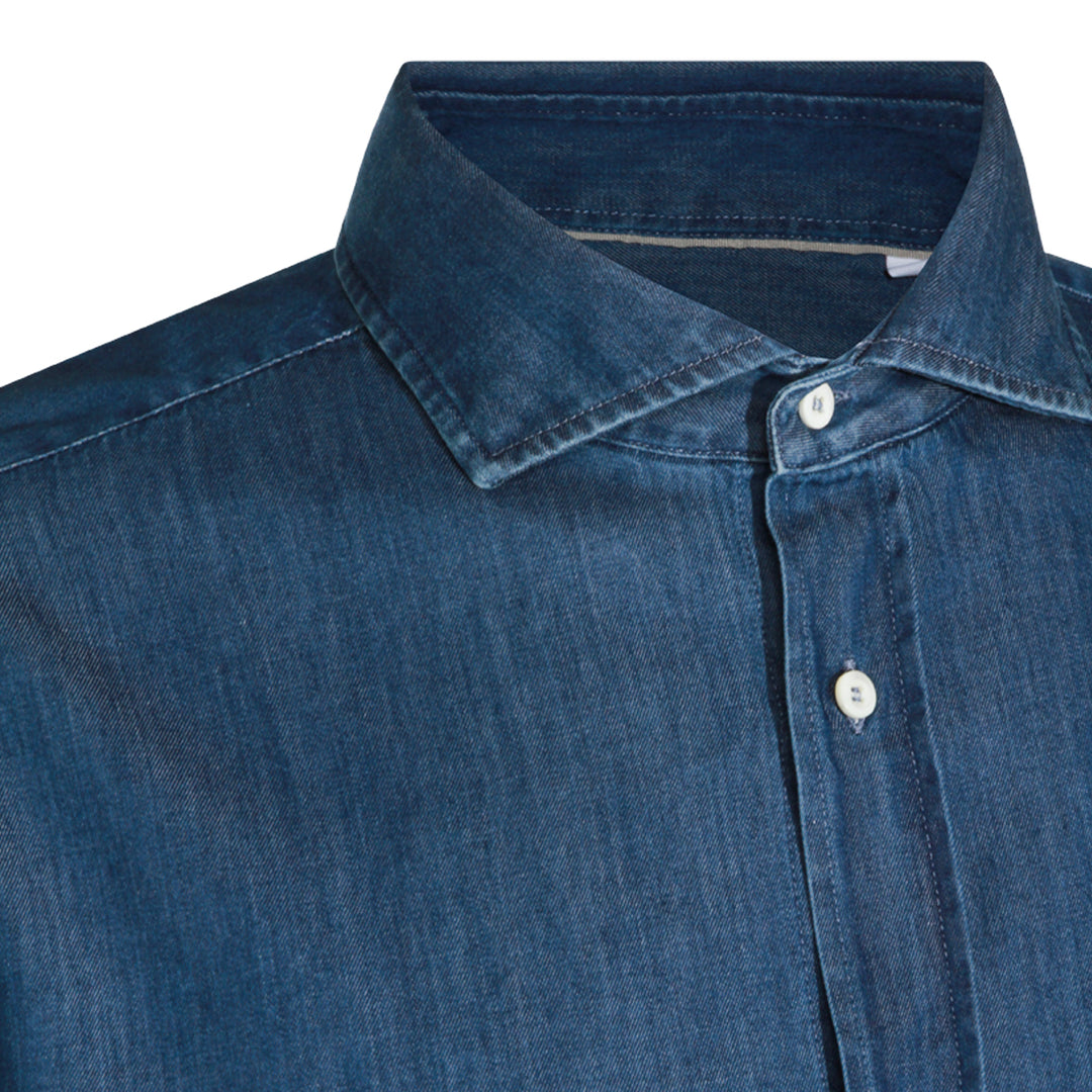 Brunello Cucinelli Shirts - INDIGO | 310a306bb81f02849253034f0bcb913d36dba941