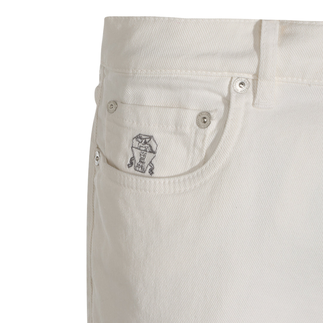 Brunello Cucinelli Jeans - WHITE | 746944e4dd076b4d8d4906488a96862824a7a9a8