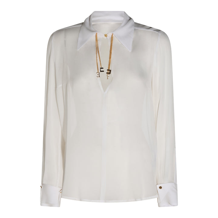 Elisabetta Franchi Shirts - AVORIO | 4d5e5622c125f1979614ed4b739247641b4a45b1