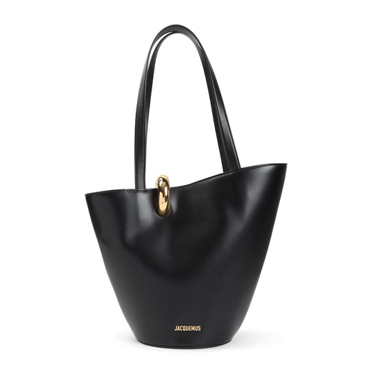 Black La Bambola Moyen Calf Leather Handbag