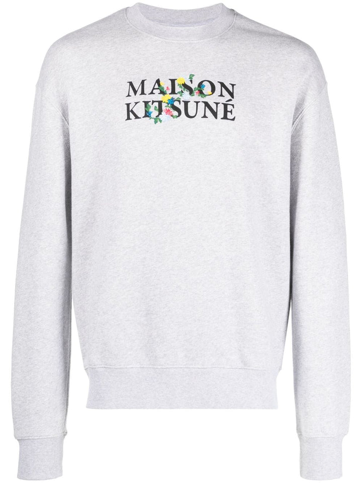 Maison KitsunÉ Round neck - Grey | 74d21dc7cfe1b80114ec408391912ddafc16bee8
