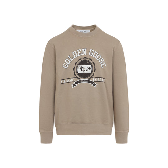 Beige Cotton Sweatshirt