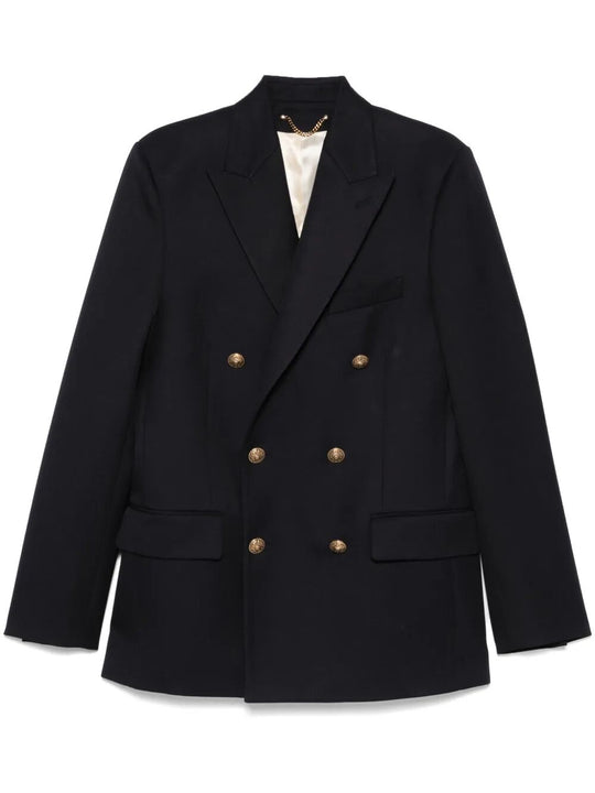 Blazer Doppiopetto In Misto Lana