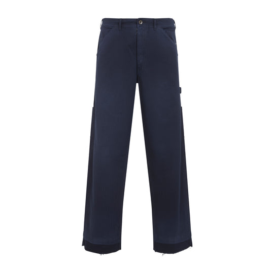 Blue 5 Pockets Cotton Jeans